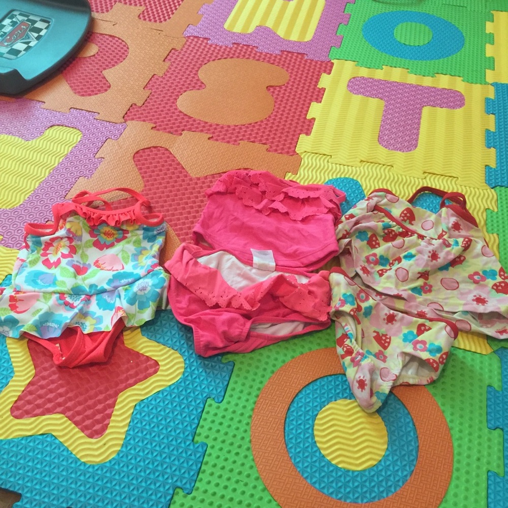 Bundle 3 swimsuits size 12M preowned
